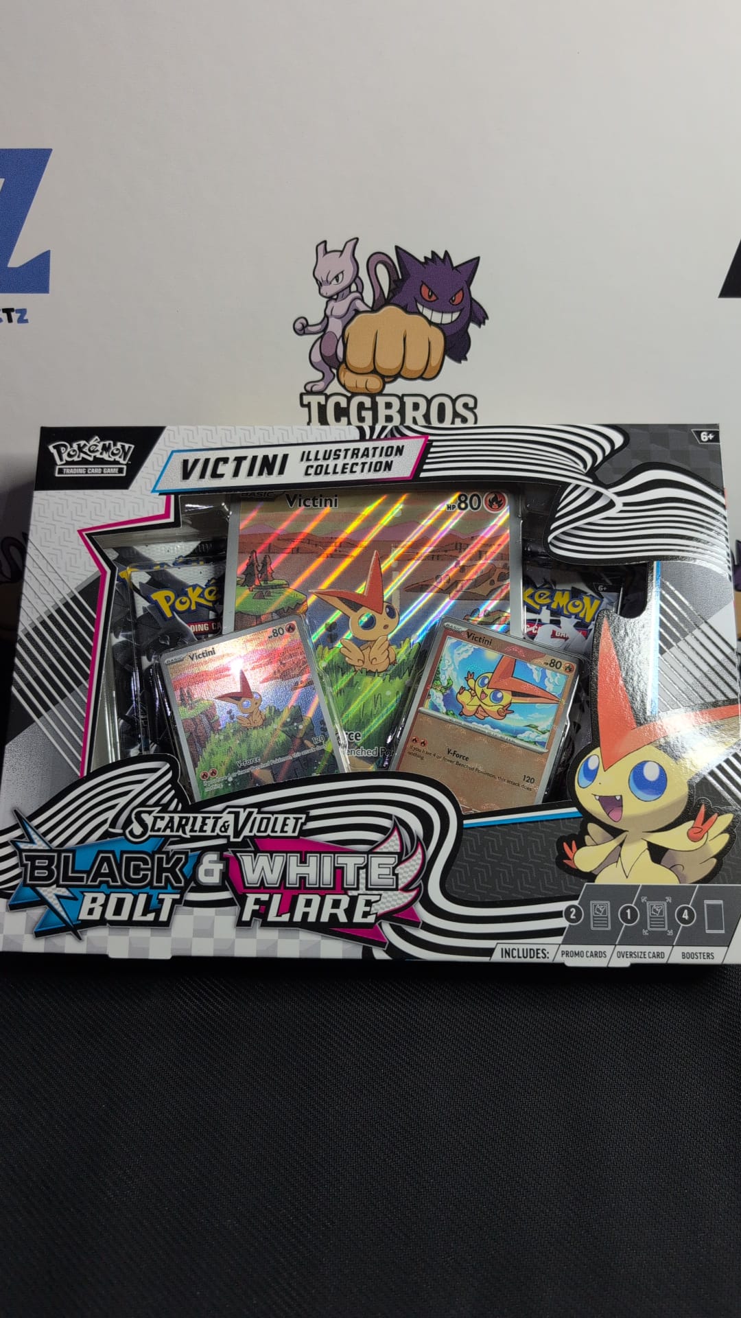 Black Bolt & White Flare Victini illustration collection