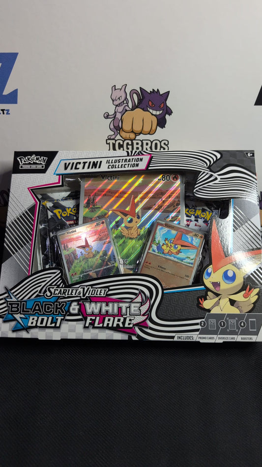 Black Bolt & White Flare Victini illustration collection