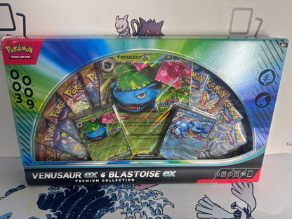 Venusaur ex & Blastoise ex Premium Collection